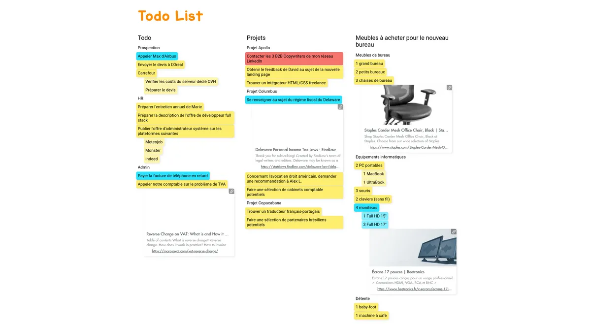 Todo List example